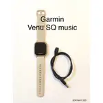 [蝦幣九折] 二手 GARMIN VENU SQ MUSIC 目視無刮 悠遊卡 音樂版  智慧手錶
