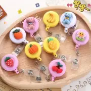 Retractable Badge Reel Badge Holder Cute Credit Card Holder Clip Office Supplies