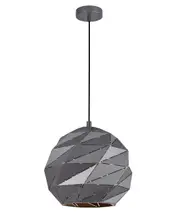 Orion Carved Dome Grey Pendant