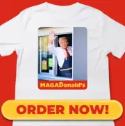 Official Winred TRUMP 2024 Campaign Shirt MAGADONALDS RARE Size L McDonald's