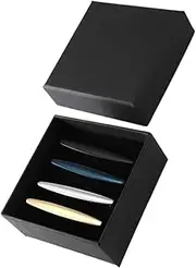 [DEARMAMY] Fashionable Necktie Clamp 4pcs Copper Business Tie Clips Scratch-resistant Tie Clip for Men's Formal Attire