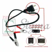 12V DC T Shape Plug Battery Charging Cable For Sigma 1250 Watt 2-Cycle Generator