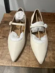 Splendid Mariana Leather Mary Jane Flats Oat size 11