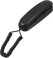 Wall Telephone for Home Hotel Office Wall Mount Phone Wall Hanging Telephone Black Easy to Install