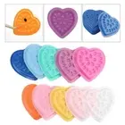 100PCS Adhesive Eyelash Glue Pallet Heart Shaped Plastic Gasket Palett