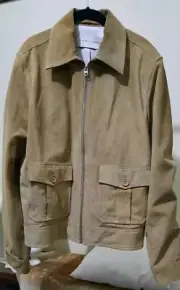RM Williams Short Suede Drover Jacket Size L