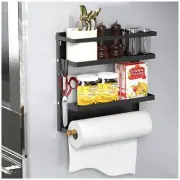 2 Tier Magnetic Spice Rack For Refrigerator Kitchen Storage Shelf Fridge Ganizer