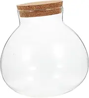 Mipcase Micro Landscape Glass Bottle Terrarium Holder Decorative Empty Jar for Indoor Plants Premium Glass with Cork Stopper Versatile Home Decor Container