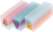 HOMSFOU 15pcs Kawaii Fruit Pencil Erasers Cute Cartoon Designs for Adults for Classroom Homework Sketching Drawing Clean Erasing No Residue Mixed Styles