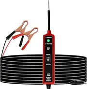 Car Circuit Tester Multifunction Circuit Probe Tester Portable Automotive Electrical Testing Tool for Continuity Polarity(Gules)