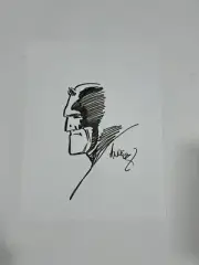 Ande Parks Original Art Sketch Daredevil Inks 8.5x11 Cardstock