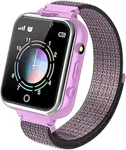 Kids Smartwatch Toy with MP3 Game, Childs Music Smart Watch with Double Cameras Video Player Torch 24 of Games Recorder Pedometer Tools Watch Toy for 4-15 Years Old Boys Girls Teens Birthday Gift
