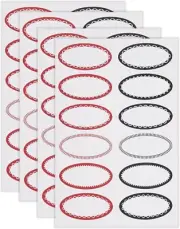 RSVP Oval Canning & Jelly Jar Labels, Small, 48 Count (Pack of 2)