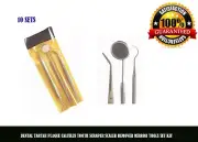 DENTAL TARTAR PLAQUE CALCULUS TOOTH SCRAPER SCALER REMOVER MIRROR TOOLS 10 SETS
