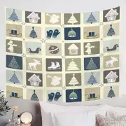 Nice Winter and Christmas Panel Tapestry