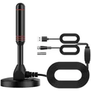 Signal Booster 300 Miles Range Digital TV Antenna Indoor Outdoor HDTV Amplifier