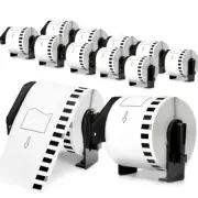 12Rolls Compatible DK-2205 Replacement 2-3/7"x100’ for Brother QL-1110NWB QL-800