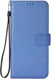 Phone Case for Samsung Galaxy Z Fold5, Leather Wallet Case for Samsung Galaxy Z Fold5 Non-Slip PU Leather Cover, Flip Folio Book Phone Cover for Samsung Galaxy Z Fold5 Case Blue