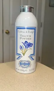 Crabtree & Evelyn Freesia Talcum Powder Vintage Metal Shake Canister 3.5 oz New