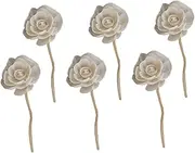 6pcs Flower Rattans Diffuser Sticks Aroma Diffuser Tool for Home Kitchen Bedroom to Use Replacement Sticks for Aromatherapy Absorbent Efficient Scent Distribution