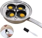 Egg Poacher Pan - Stainless Steel Poached Egg Cooker – Perfect Poached Egg Maker