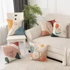 Sofa Pillowcase Single Side Printing Protective Back Cushion with Geometric