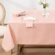 Spring Jacquard Rectangle Tablecloth - Swirl Design Waterproof Stain Resistan...