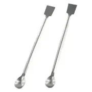 Reliable Stainless Steel Lab Sampling Spatula Set Long Handles for Easy Reach