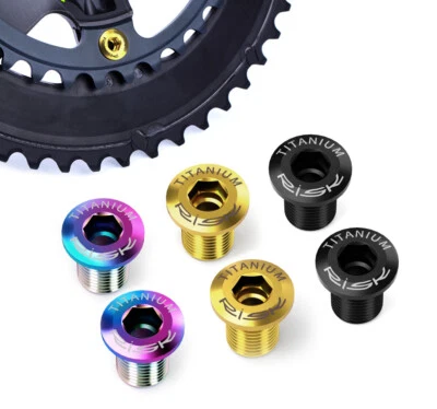 SwishTi Road Bicycle Chainring Titanium Bolts 4pcs for 6800/r8000/r9100 crankset