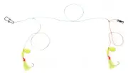 Sea Striker FF2-20NCH Flounder Rig 2-2/0 Nickel Hooks w/Chartreuse Nylon
