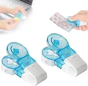 Portable Pill Taker, Storage Box Medication Dispenser, No Contact Easy to Take Medicine Take Out Tool, Easy Take-Out Pills from Package for Elderly, Disabled (2)