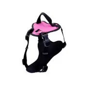 Medium Pink Dog Harness Control Vest Adjustable Soft Padding Super Plush Mesh