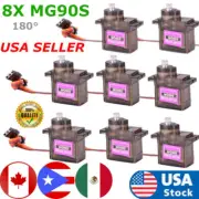 8 Pack MG90S Metal Gear Micro Servo for Boat Car Plane RC Helicopter Arduino