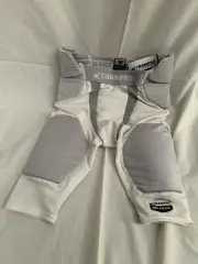 Champro Tri-Flex 5 Pad Integrated Football girdle, Youth M, Dri Gear, White