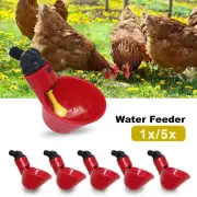 Automatic Cups Chicken Waterer Poultry Water Feeder Drinker Chook Bird