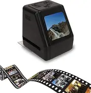 Digital Film Scanner with Large 2.0 LCD Screen,Negatives Film and Slide Digitizer, Convert Color & B&W Negatives & Slides 135mm, 126, 110 Film & Super 8 Slide to 12MP JPEGs