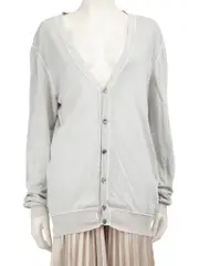 Grey Button Up Cardigan