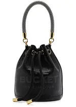 Marc Jacobs The Bucket Mini Leather Bucket bag - Black ONE SIZE