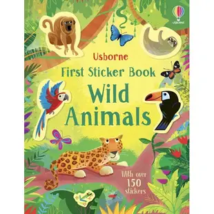 Usborne First Sticker 野生動物教育貼紙書兒童進口野生動物