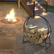 Costway102cm Firewood Rack with for Indoor & Outdoor Use