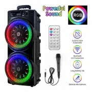 Bluetooth Party Speaker Subwoofer Heavy Bass Stereo Speaker Karaoke with Remote