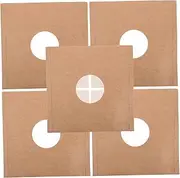 Abaodam 5pcs Kraft Paper Vinyl Record Sleeves Reusable Protective Covers for Storage Fit for Collectors Safeguard Against Scratches Design