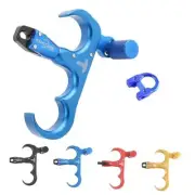 3 Fingers Bow Release Aid - Aluminium Archery Release Trigger, Compound Blue