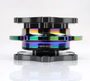 NRG SRK-R200GM-MC SFI D Shape Quick Release Gun Metal Body & Neo Chrome Ring