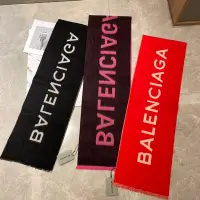 在飛比找Yahoo!奇摩拍賣優惠-巴黎世家Balenciaga雙面字母提花羊毛圍巾明星款斷貨王