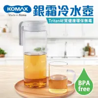 在飛比找Yahoo奇摩購物中心優惠-【KOMAX】銀霜Tritan耐熱冷水壺2.0L(韓國製)