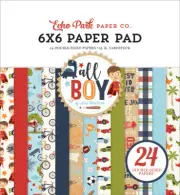 Echo Park Paper ALL BOY 6x6 Scrapbook Paper Cardstock Pad