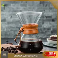 在飛比找蝦皮購物優惠-Server Chemex 咖啡壺 400ml 600ml 