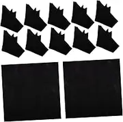Ciieeo 12pcs Cloth Napkin Napkins Dining Table Decor Kitchen Cloths for Cleaning Counters Holiday Cleaning Supplies Guest Towels Dinner Table Napkin Reusable Kitchen Cloth Polyester Black