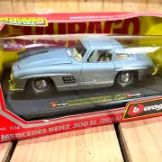 Bburago 1954 Mercedes-Benz 300 SL with Base - 1:24 Diecast - Free Shipping